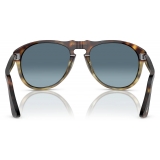 Persol - 649 - Original - Tartarugato  Marrone / Azzurro - Occhiali da Sole - Persol Eyewear