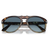 Persol - 649 - Original - Tartarugato  Marrone / Azzurro - Occhiali da Sole - Persol Eyewear