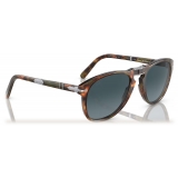 Persol - 714SM - Steve McQueen - Caffè / Celeste Sfumato Blu Scuro - Occhiali da Sole - Persol Eyewear