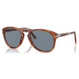 Persol - 714SM - Steve McQueen - Terra di Siena / Celeste Sfumato Blu Scuro - Occhiali da Sole - Persol Eyewear