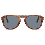 Persol - 714SM - Steve McQueen - Terra di Siena / Celeste Sfumato Blu Scuro - Occhiali da Sole - Persol Eyewear