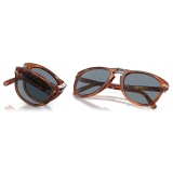 Persol - 714SM - Steve McQueen - Terra di Siena / Celeste Sfumato Blu Scuro - Occhiali da Sole - Persol Eyewear