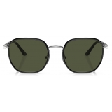 Persol - PO1015SJ - Argento Nero / Verde - Occhiali da Sole - Persol Eyewear