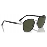 Persol - PO1015SJ - Argento Nero / Verde - Occhiali da Sole - Persol Eyewear