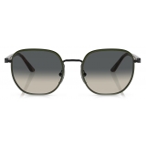 Persol - PO1015SJ - Black Green / Gradient Grey - Sunglasses - Persol Eyewear