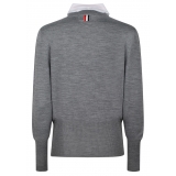 Thom Browne - Light Grey Pullover Combo Shirt - Thom Browne Exclusive Luxury Collection