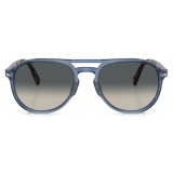 Persol - PO3235S - Transparent Navy / Gradient Grey - Sunglasses - Persol Eyewear