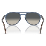 Persol - PO3235S - Transparent Navy / Gradient Grey - Sunglasses - Persol Eyewear