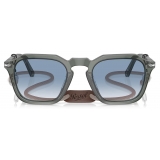 Persol - PO3292S - Exclusive - Transparent Green / Gradient Blue - Sunglasses - Persol Eyewear