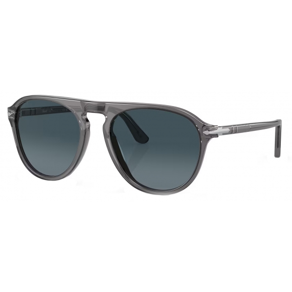 Persol - PO3302S - Transparent Grey / Gradient Blue Polar - Sunglasses - Persol Eyewear