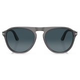 Persol - PO3302S - Transparent Grey / Gradient Blue Polar - Sunglasses - Persol Eyewear