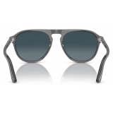 Persol - PO3302S - Transparent Grey / Gradient Blue Polar - Sunglasses - Persol Eyewear