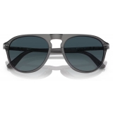 Persol - PO3302S - Transparent Grey / Gradient Blue Polar - Sunglasses - Persol Eyewear