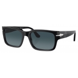 Persol - PO3315S - Nero / Celeste Sfumato Blu Scuro - Occhiali da Sole - Persol Eyewear