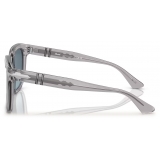 Persol - PO3323S - Transparent Grey / Gradient Blue - Sunglasses - Persol Eyewear