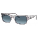 Persol - PO3326S - Transparent Grey / Azure Gradient Blue - Sunglasses - Persol Eyewear