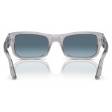 Persol - PO3326S - Transparent Grey / Azure Gradient Blue - Sunglasses - Persol Eyewear