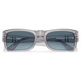 Persol - PO3326S - Transparent Grey / Azure Gradient Blue - Sunglasses - Persol Eyewear