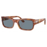 Persol - PO3326S - Terra di Siena / Light Blue - Sunglasses - Persol Eyewear