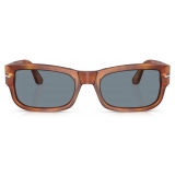 Persol - PO3326S - Terra di Siena / Light Blue - Sunglasses - Persol Eyewear