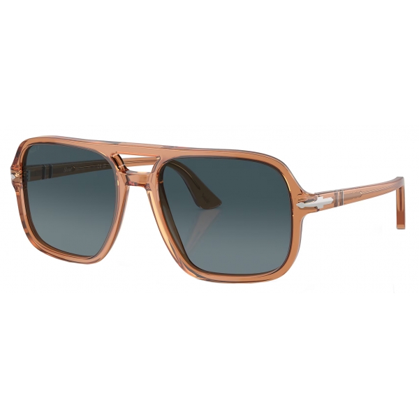 Persol - PO3328S - Marrone Trasparente / Blu Sfumato - Occhiali da Sole - Persol Eyewear