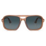 Persol - PO3328S - Transparent Brown / Blue Gradient - Sunglasses - Persol Eyewear