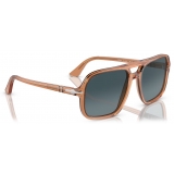 Persol - PO3328S - Transparent Brown / Blue Gradient - Sunglasses - Persol Eyewear