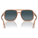 Persol - PO3328S - Marrone Trasparente / Blu Sfumato - Occhiali da Sole - Persol Eyewear