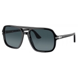 Persol - PO3328S - Nero / Celeste Sfumato Blu Scuro - Occhiali da Sole - Persol Eyewear