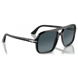 Persol - PO3328S - Nero / Celeste Sfumato Blu Scuro - Occhiali da Sole - Persol Eyewear