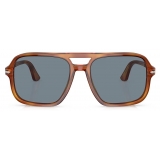 Persol - PO3328S - Terra di Siena / Light Blue - Sunglasses - Persol Eyewear