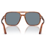 Persol - PO3328S - Terra di Siena / Light Blue - Sunglasses - Persol Eyewear