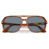 Persol - PO3328S - Terra di Siena / Light Blue - Sunglasses - Persol Eyewear