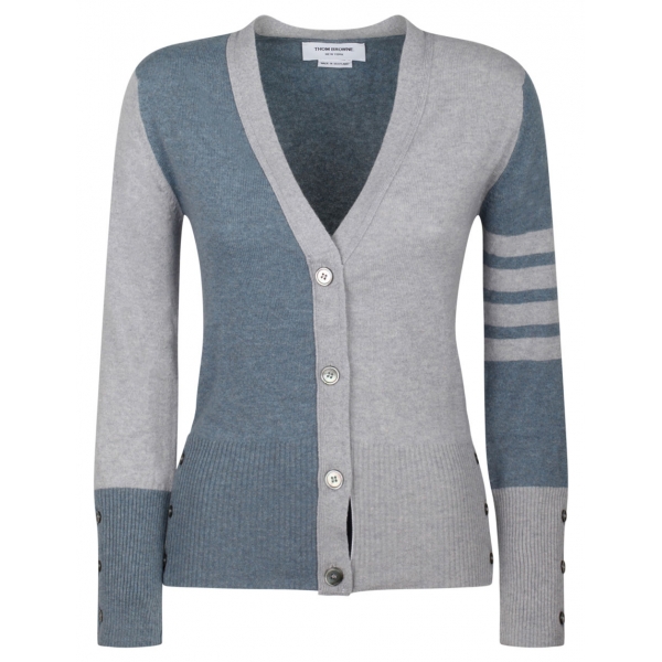 Thom Browne - Cardigan Grigio Pallido - Thom Browne Exclusive Luxury Collection