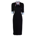 Thom Browne - V Neck Pleated Botton Dress Combo - Thom Browne Exclusive Luxury Collection