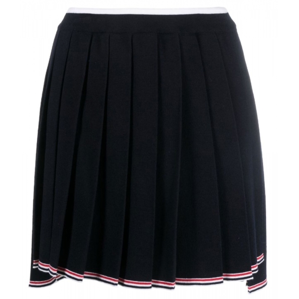 Thom Browne - Full Needle Pleated Mini Skirt - Thom Browne Exclusive Luxury Collection