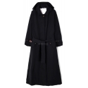 Thom Browne - Black Carcoat in Poly Twill - Thom Browne Exclusive Luxury Collection