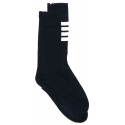 Thom Browne - 4-Bar Mid Calf Socks - Thom Browne Exclusive Luxury Collection