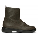 Thom Browne - Dark Brown Penny Loafer Ankle Boot - Thom Browne Exclusive Luxury Collection