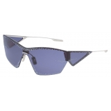 Givenchy - Occhiali da Sole Giv Cut Unisex in Metallo con Cristalli - Blu - Occhiali da Sole - Givenchy Eyewear