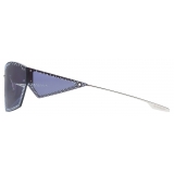 Givenchy - Occhiali da Sole Giv Cut Unisex in Metallo con Cristalli - Blu - Occhiali da Sole - Givenchy Eyewear