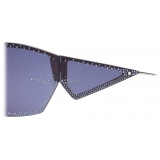 Givenchy - Occhiali da Sole Giv Cut Unisex in Metallo con Cristalli - Blu - Occhiali da Sole - Givenchy Eyewear