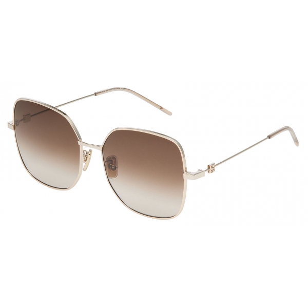 Givenchy - GV Speed Sunglasses in Metal - Brown Gold - Sunglasses - Givenchy Eyewear