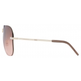 Givenchy - Occhiali da Sole Unisex 4Gem in Metallo - Marrone Oro - Occhiali da Sole - Givenchy Eyewear