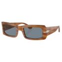 Persol - Francis - Striato Marrone / Azzurro - Occhiali da Sole - Persol Eyewear