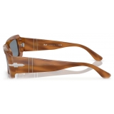 Persol - Francis - Striato Marrone / Azzurro - Occhiali da Sole - Persol Eyewear