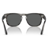 Persol - Elio - Striped Grey / Dark Grey - Sunglasses - Persol Eyewear