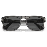 Persol - Elio - Striped Grey / Dark Grey - Sunglasses - Persol Eyewear