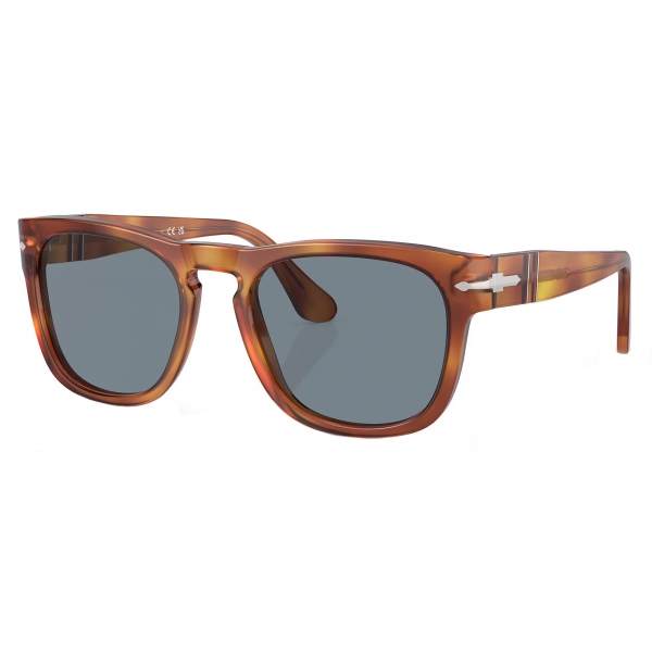 Persol - Elio - Terra di Siena / Azzurro - Occhiali da Sole - Persol Eyewear