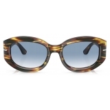 Persol - PO3335S - Brown Yellow Tortoise / Gradient Blue - Sunglasses - Persol Eyewear